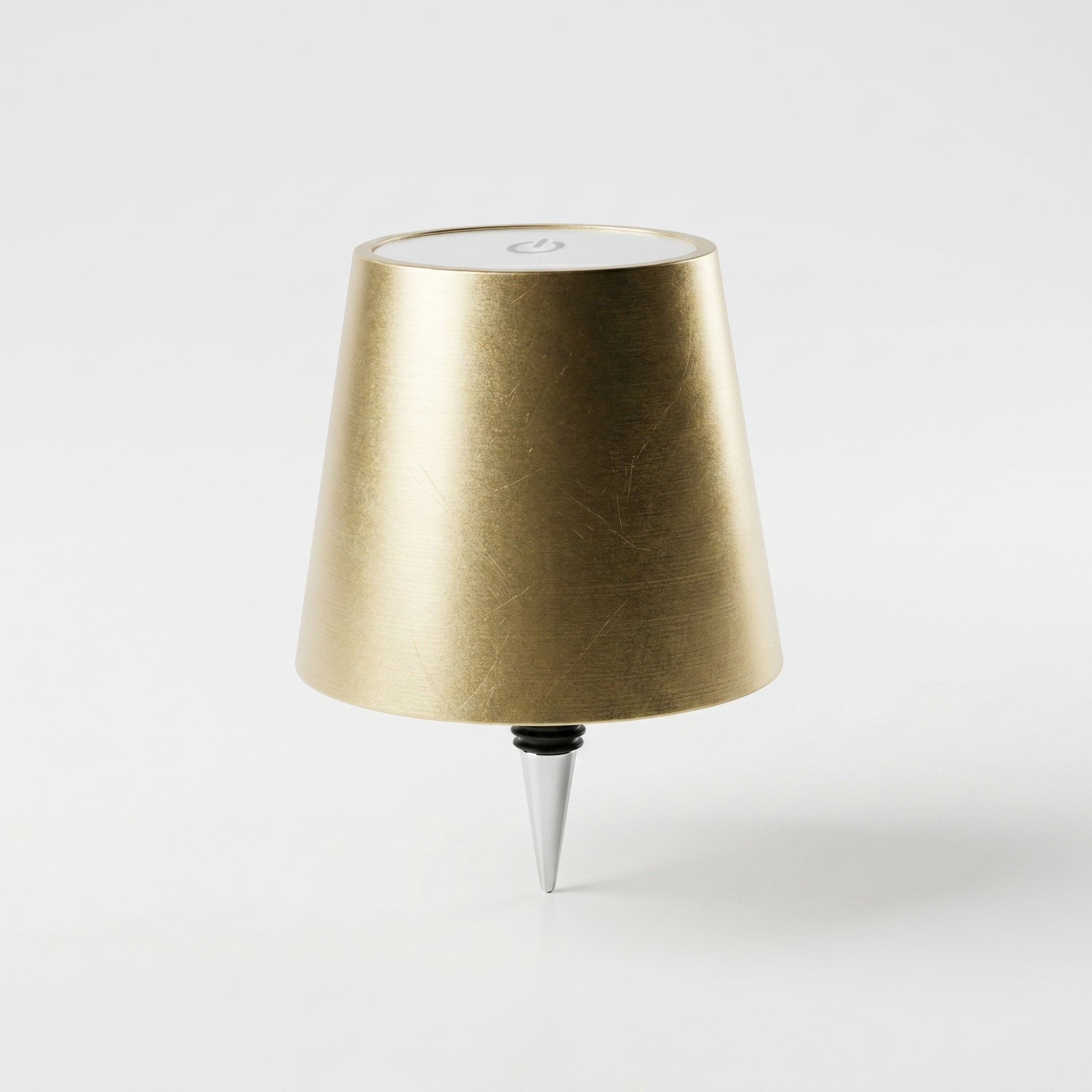 Tragbare LED Tischleuchte Weinflaschen Aufsatz Design - Tischlampen - Gold - Voldeva