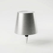 Tragbare LED Tischleuchte Weinflaschen Aufsatz Design - Tischlampen - Silber - Voldeva
