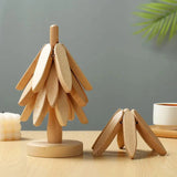 Untersetzer im Holzbaum-Design