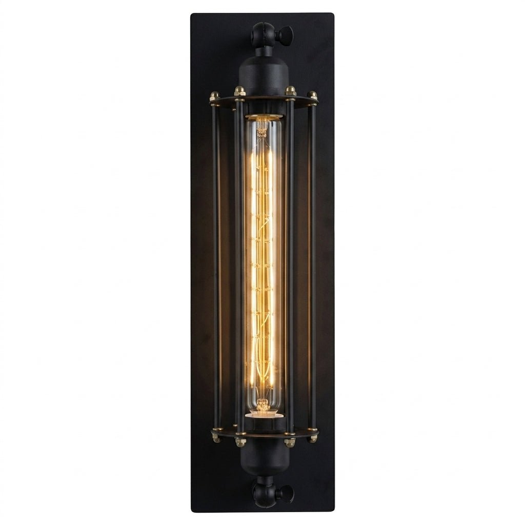 Vintage LED Wandleuchte im Retrostil - LED - Dekorationslichter - Schwarz - Voldeva