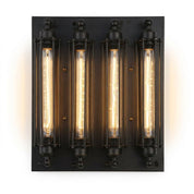 Vintage LED Wandleuchte im Retrostil - LED - Dekorationslichter - Schwarz - Voldeva