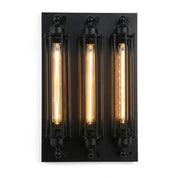 Vintage LED Wandleuchte im Retrostil - LED - Dekorationslichter - Schwarz - Voldeva