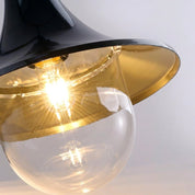 Vintage - Wandleuchte im Glockenform - Design - LED - Dekorationslichter - Schwarz - Voldeva