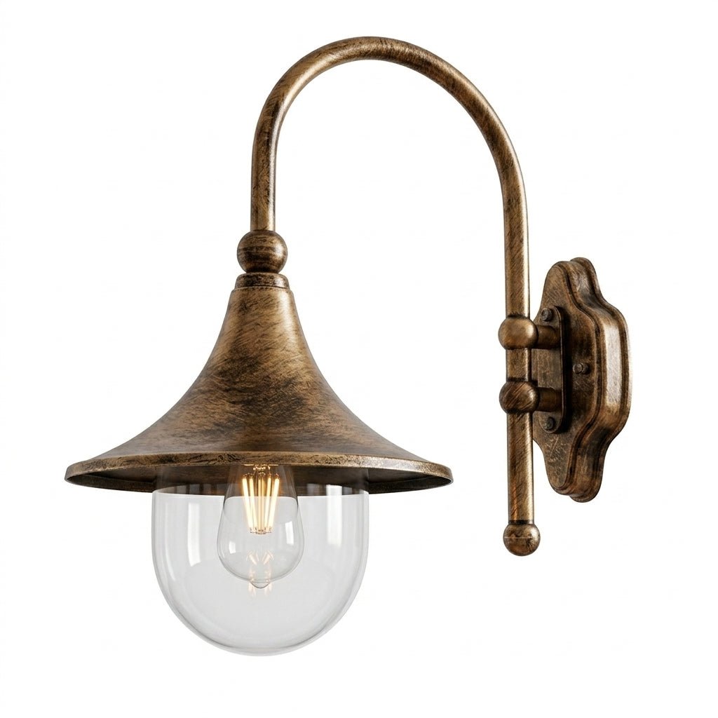 Vintage - Wandleuchte im Glockenform - Design - LED - Dekorationslichter - Bronze - Voldeva
