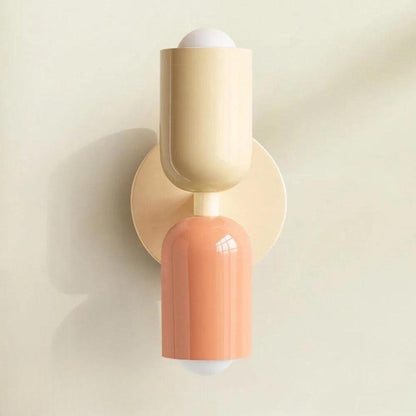 Virelle - Doppel - Wandleuchte aus farbigem Glas für Wohnzimmer - Wandleuchte - Voldeva