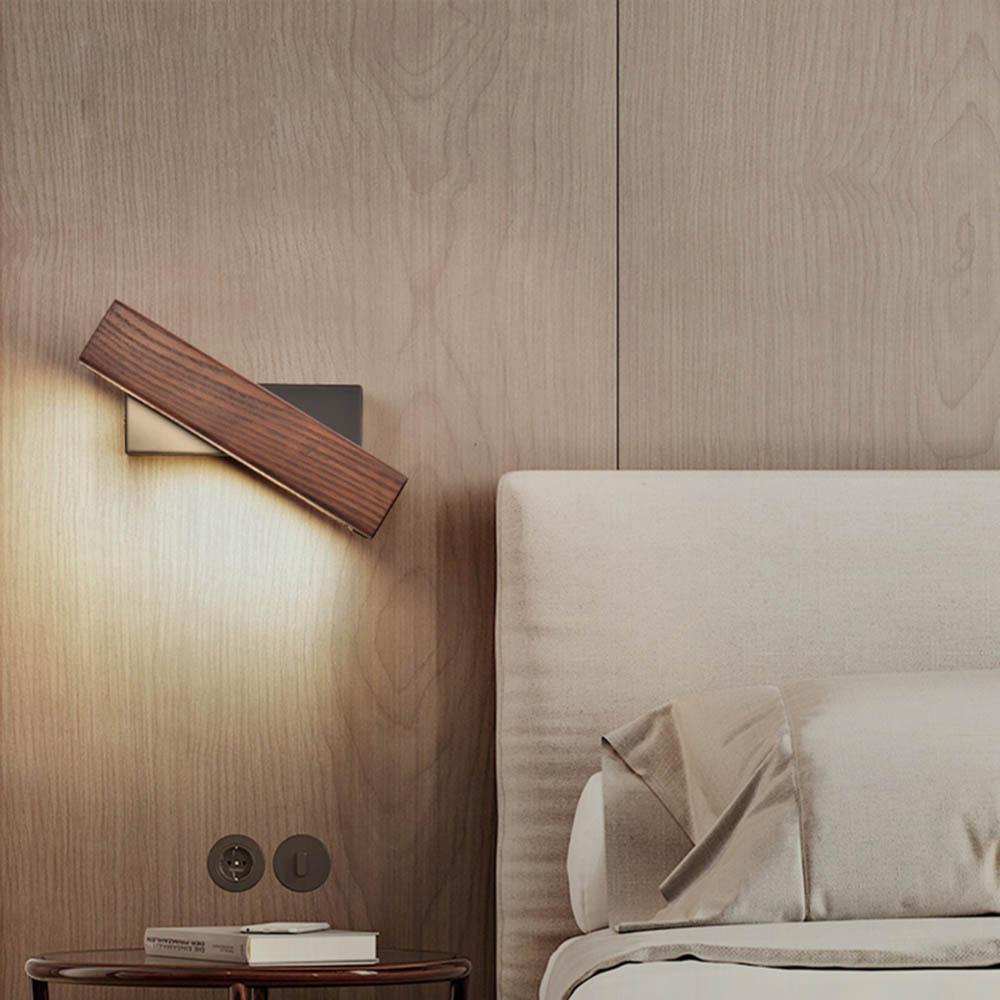 Virelle Maison - Wandlampe aus Naturholz mit LED, verstellbar - Wandleuchte - Voldeva