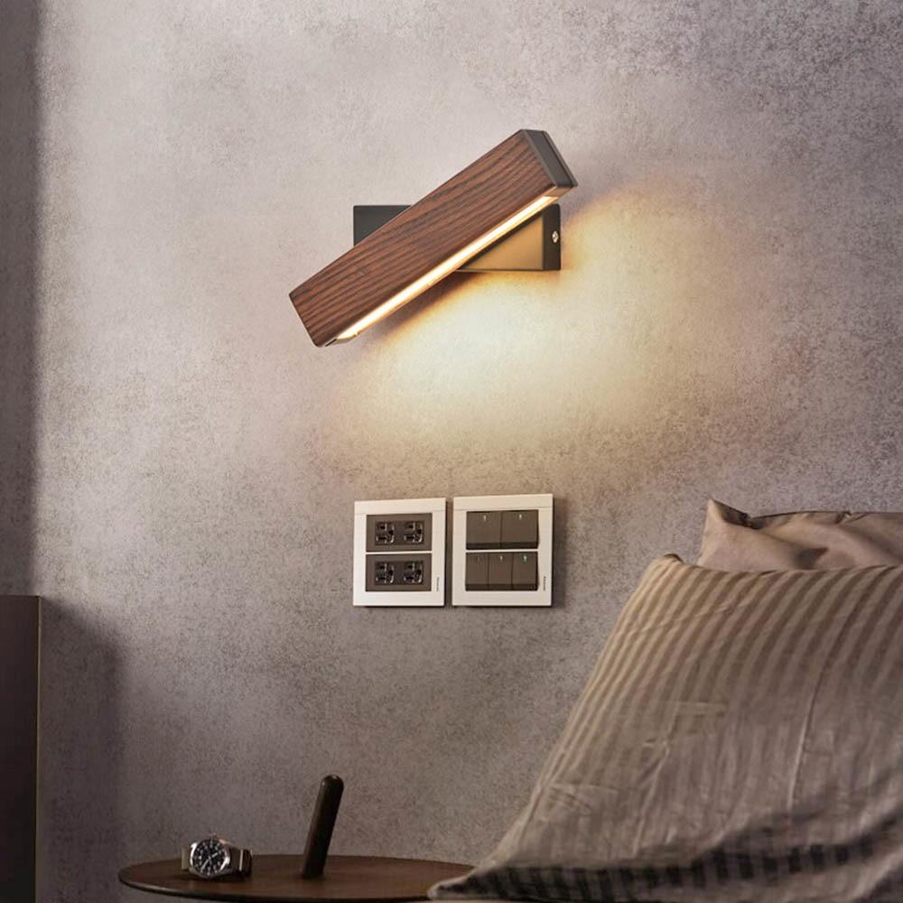 Virelle Maison - Wandlampe aus Naturholz mit LED, verstellbar - Wandleuchte - Voldeva