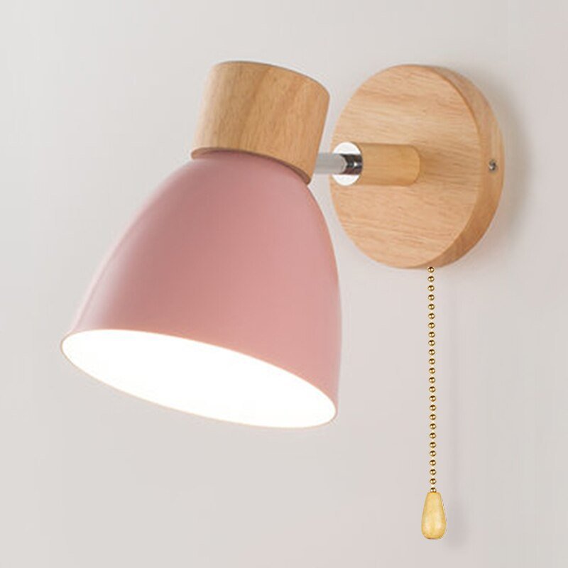 Virelle - Wandlampe im skandinavischen Stil aus Naturholz - Wandleuchte - Voldeva