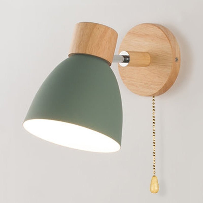 Virelle - Wandlampe im skandinavischen Stil aus Naturholz - Wandleuchte - Voldeva