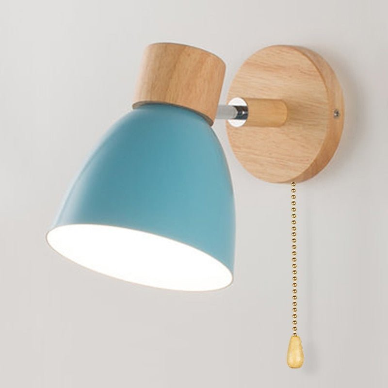 Virelle - Wandlampe im skandinavischen Stil aus Naturholz - Wandleuchte - Voldeva