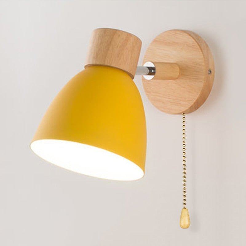 Virelle - Wandlampe im skandinavischen Stil aus Naturholz - Wandleuchte - Voldeva