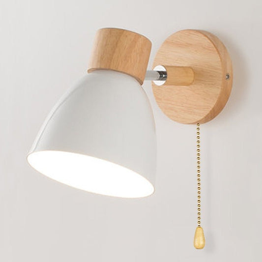 Virelle - Wandlampe im skandinavischen Stil aus Naturholz - Wandleuchte - Voldeva