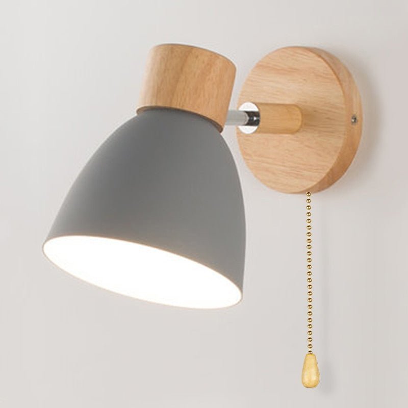 Virelle - Wandlampe im skandinavischen Stil aus Naturholz - Wandleuchte - Voldeva