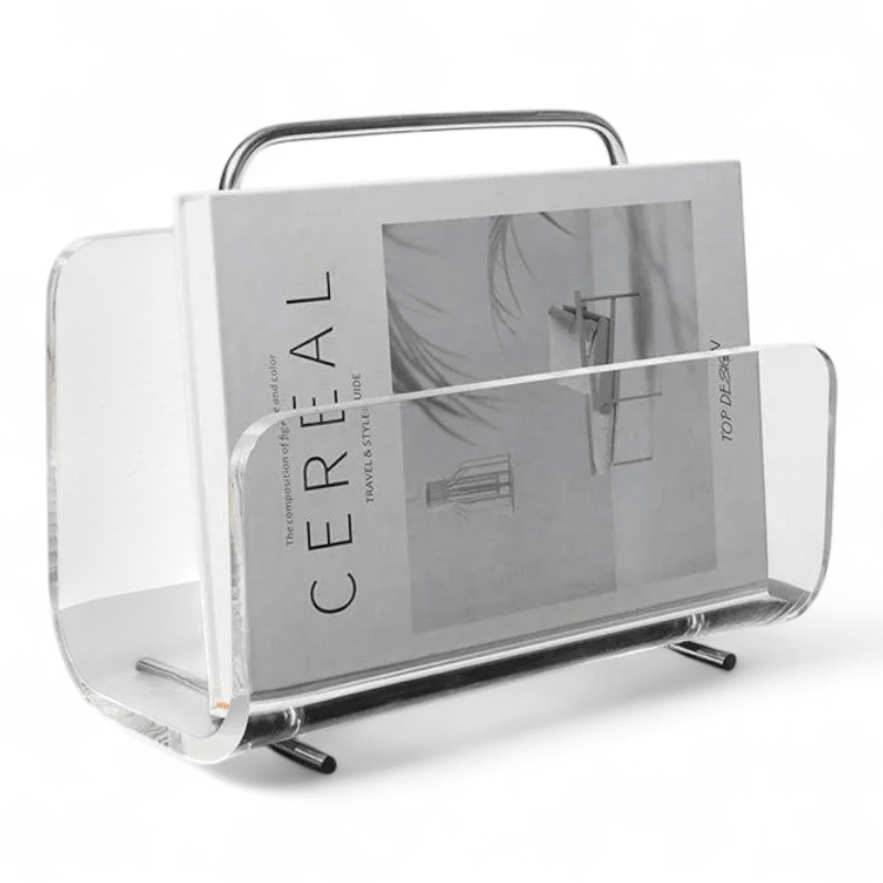 Vitra – Minimalistischer Zeitschriftenständer aus Metall für Wohnzimmer - Zeitschriftenständer - Voldeva