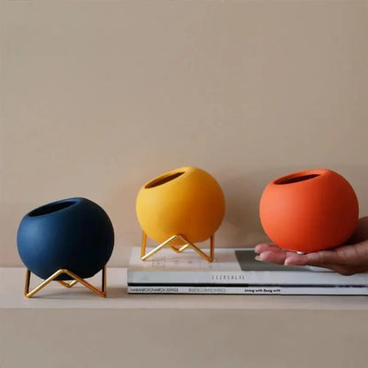 VividNest–Moderner Pflanzentopf Keramik mit Ständer - Pots & Planters - Voldeva