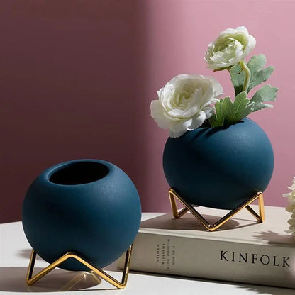 VividNest–Moderner Pflanzentopf Keramik mit Ständer - Pots & Planters - Voldeva