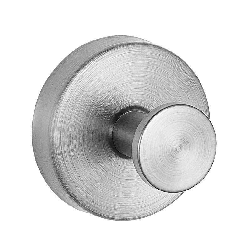 Runder Saugnapf - Wandhaken mit Knopfdesign - Haken - Silber - Voldeva
