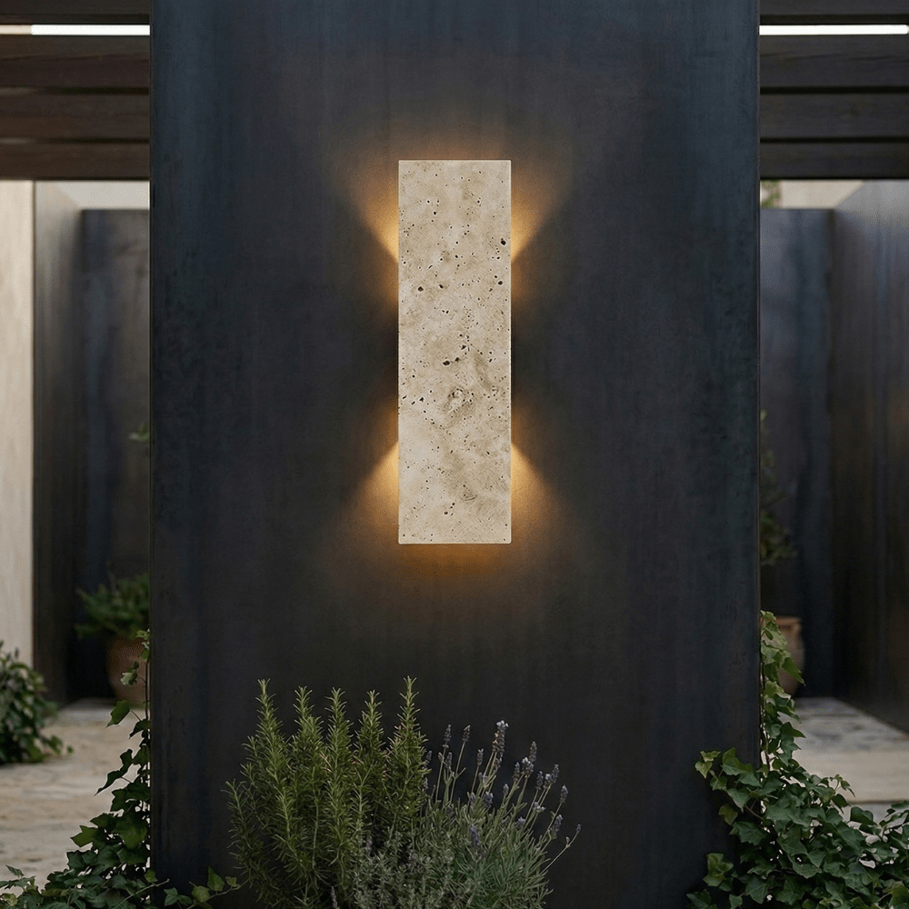 Wandleuchte aus Naturstein mit indirektem Lichteffekt - Wall Light Fixtures - Voldeva