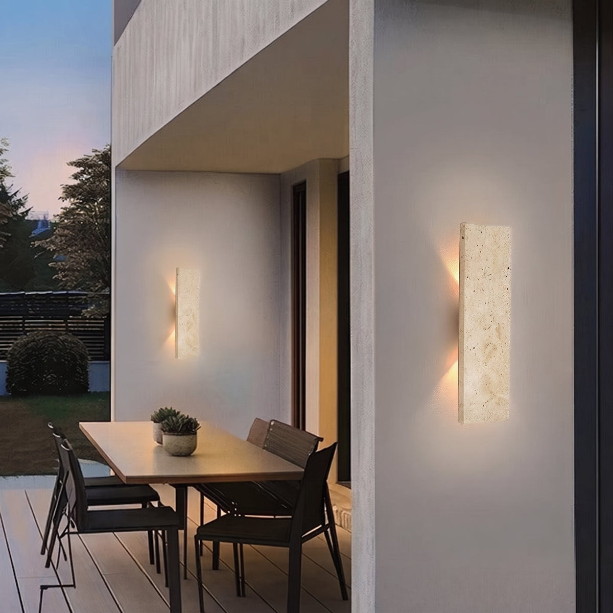 Wandleuchte aus Naturstein mit indirektem Lichteffekt - Wall Light Fixtures - Voldeva