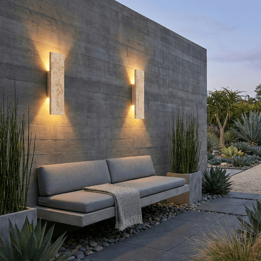 Wandleuchte aus Naturstein mit indirektem Lichteffekt - Wall Light Fixtures - Voldeva