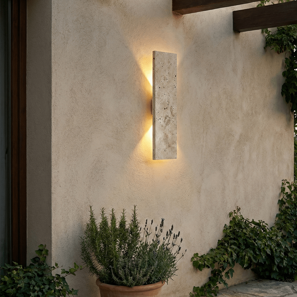 Wandleuchte aus Naturstein mit indirektem Lichteffekt - Wall Light Fixtures - Voldeva
