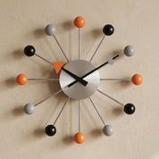Dekorative Retro - Wanduhr im Kugel - Design - Uhr - Kunststoffkugel - Stil - Voldeva