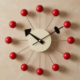 Dekorative Retro-Wanduhr im Kugel-Design