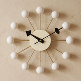 Dekorative Retro-Wanduhr im Kugel-Design