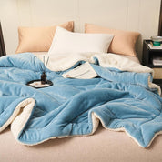 Warme und weiche doppelseitige Decke - Decke - Blau - Voldeva