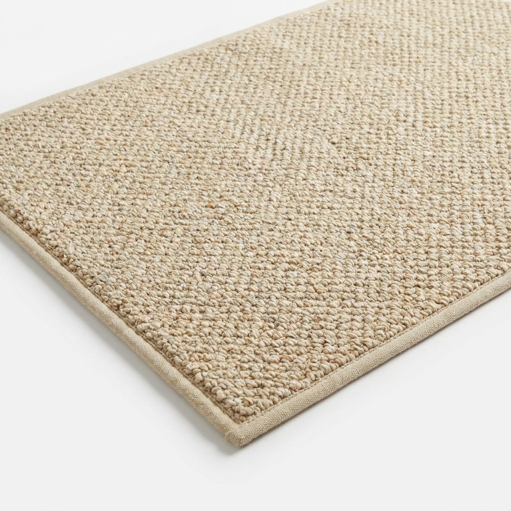 Waschbare Badmatte mit strukturierter Oberfläche - Badmatte - Beige - Voldeva