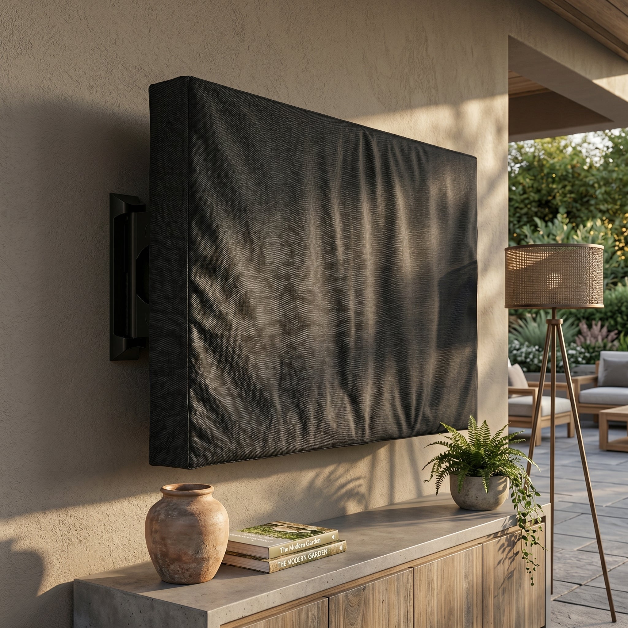 Wasserdichte Fernseher Schutzabdeckung - Schutzhülle für Fernseher - Schwarz - Voldeva