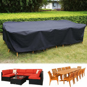Wasserdichte Gartenmöbel - Schutzhülle für Tisch und Stühle - Schutzabdeckung - 180x120x74 cm - Voldeva