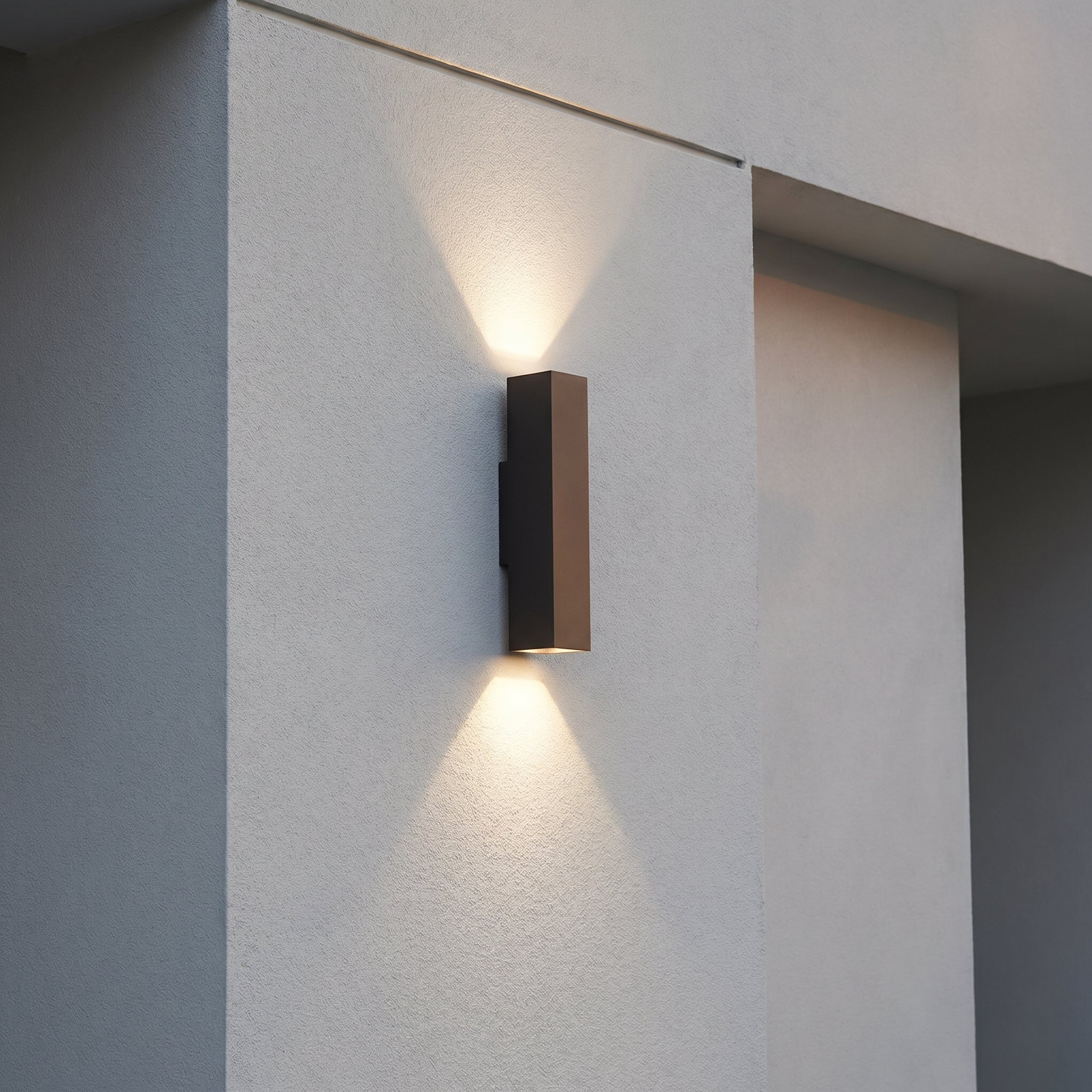 Wasserdichte LED - Außenwandleuchte mit Auf - Ab - Lichteffekt - Wandleuchte - 53x16x16 cm - Voldeva