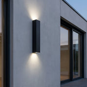 Wasserdichte LED - Außenwandleuchte mit Auf - Ab - Lichteffekt - Wandleuchte - 66x16x16 cm - Voldeva