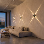 Wasserdichte LED Wandleuchte mit Vier - Strahl - Lichteffekt - Wandleuchten - Voldeva