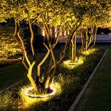 Wasserdichte ringförmige LED-Baum-Strahler mit Erdspießen