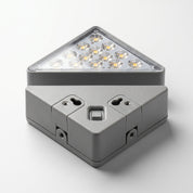 Wasserdichtes dreieckiges Solar LED Stufenlicht - LED Stufenlicht - Warmweiß - Voldeva