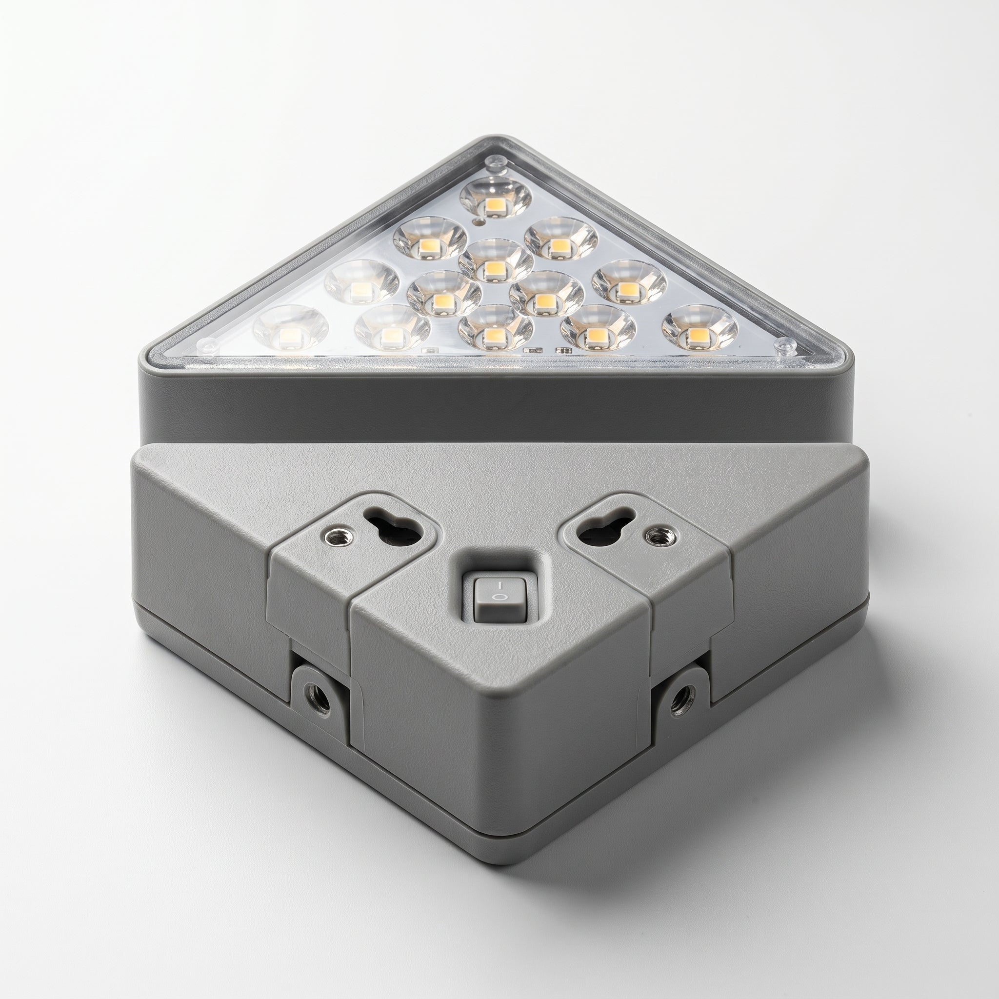 Wasserdichtes dreieckiges Solar LED Stufenlicht - LED Stufenlicht - Warmweiß - Voldeva