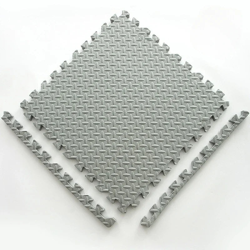 Weiche Puzzle - Spielmatte Für Kinder - Wohnzimmer - 10 Stk. Grau - Voldeva