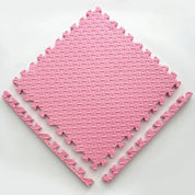 Weiche Puzzle - Spielmatte Für Kinder - Wohnzimmer - 10 Stk. Rosa - Voldeva