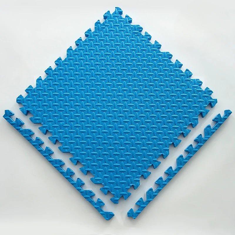 Weiche Puzzle - Spielmatte Für Kinder - Wohnzimmer - 10 Stk. Blau - Voldeva