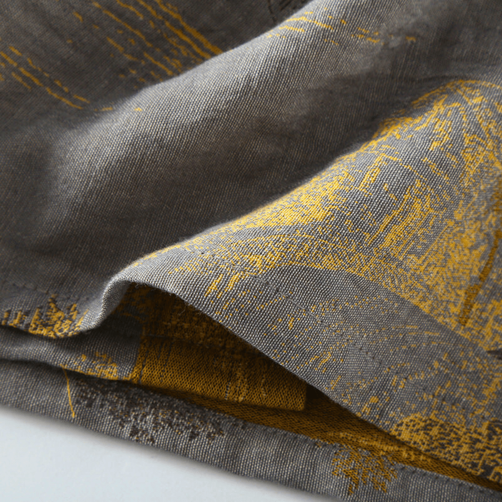 Weicher Kimono - Bademantel aus Bio - Baumwolle für Zuhause - Bademantel - Voldeva