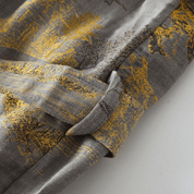Weit geschnittener Bademantel im Kimono - Stil - Bademantel - Lila - Voldeva