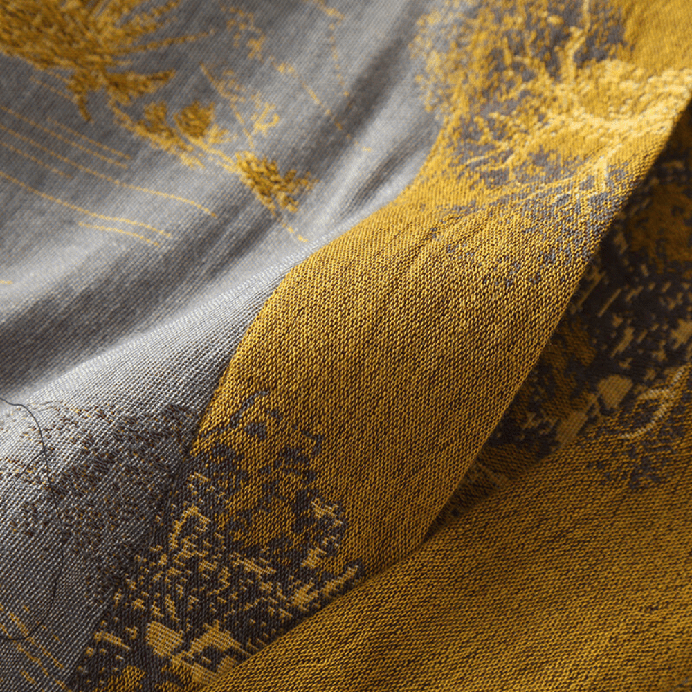 Weit geschnittener Bademantel im Kimono - Stil - Bademantel - Lila - Voldeva