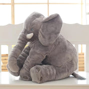Weiches Elefanten Kuscheltier als gemütliches Dekokissen - Kuscheltier - Grau - Voldeva