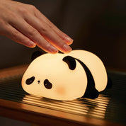 Weiches LED Nachtlicht Niedliches Tierdesign - Nachtlicht - Schlafender Panda - Voldeva