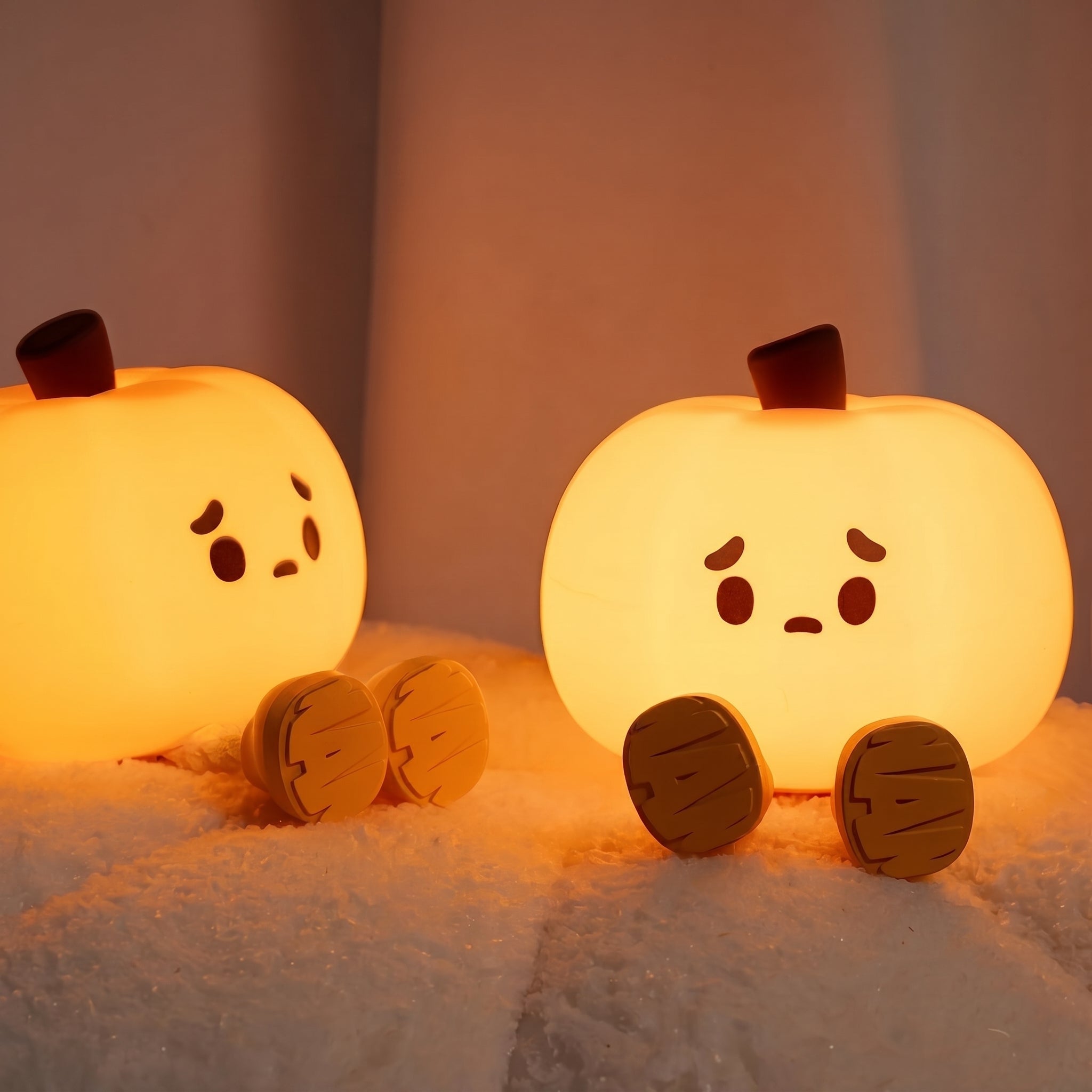 Weiches LED Nachtlicht Niedliches Tierdesign - Nachtlicht - Kürbis - Voldeva