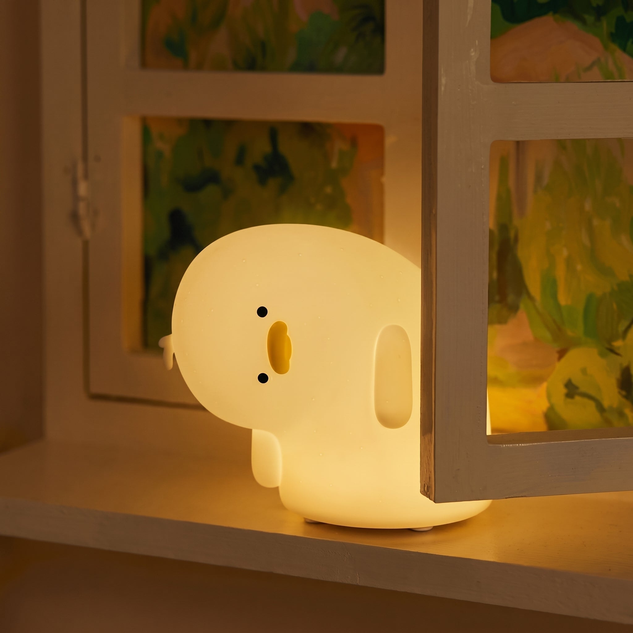 Weiches LED Nachtlicht Niedliches Tierdesign - Nachtlicht - Verwirrte Ente - Voldeva