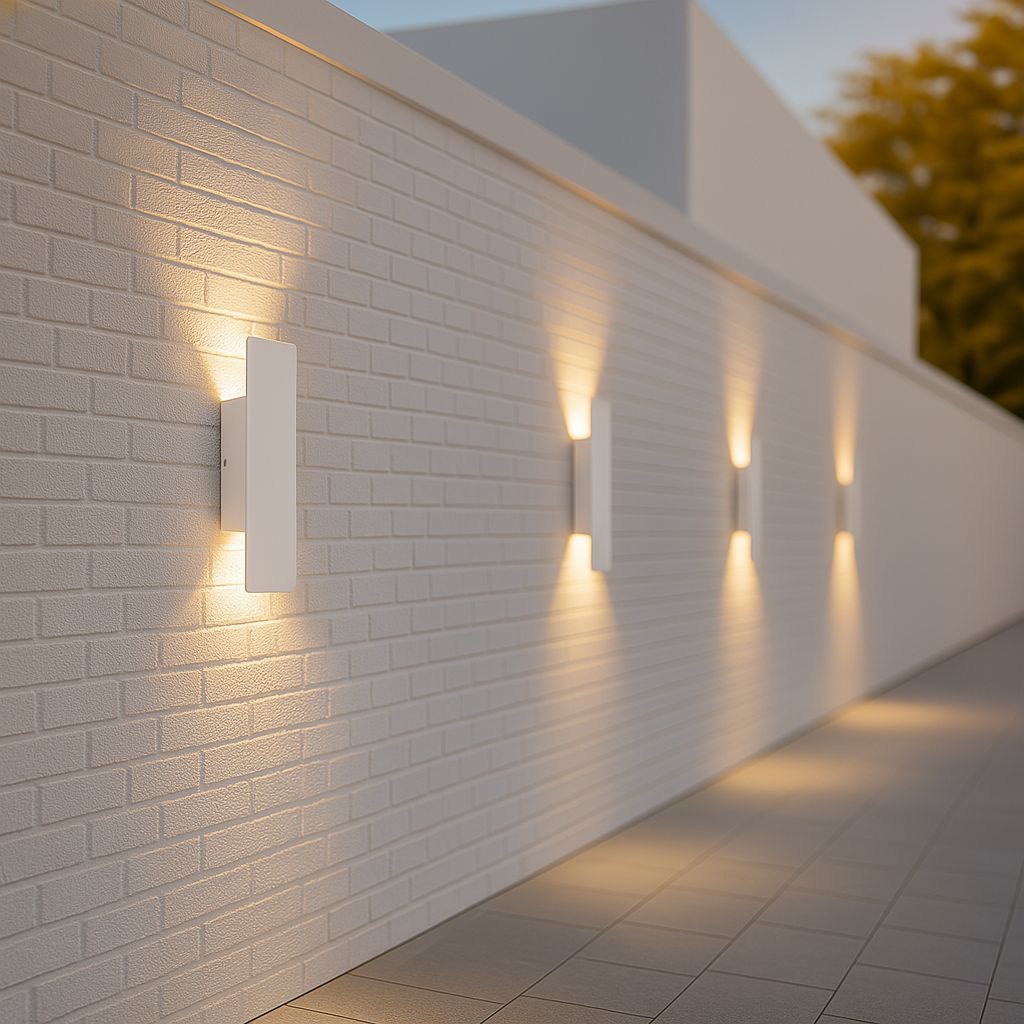Rechteckige LED - Außenwandleuchte mit Auf - und Abstrahlung - Wandleuchten - 24W - Voldeva