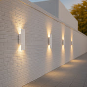 Rechteckige LED - Außenwandleuchte mit Auf - und Abstrahlung - Wandleuchten - 24W - Voldeva